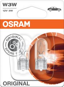 Polttimo Osram Original Vilkkuvalo 2821 W3W 2 kpl