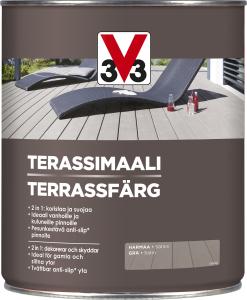 Terassimaali V33 Harmaa 5 L