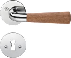 Väliovenpainike Beslagsboden B875EKN Killotettu Kromi/Tammi