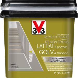 Lattia-/porrasmaali V33 Taupe