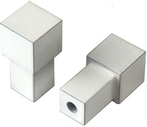 Laattalistan Kulmapala Dione Neliö Valkoinen 8 mm