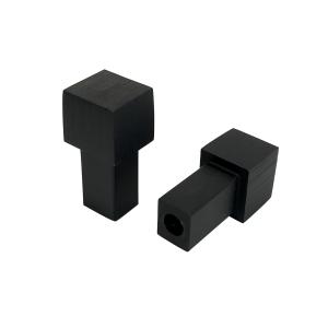 Laattalistan Kulmapala Dione Neliö Carbon Black 8 mm