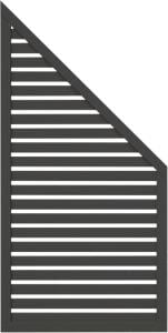 Aitaelementti Palmako Nina 3 harmaa 90 x 90/180 cm