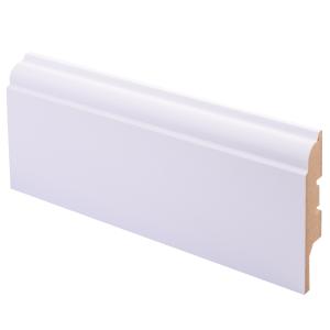 Jalkalista Maler Koski 16 x 65 x 2750 mm MDF Puhdas valkoinen