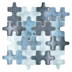 Mosaiikkilaatta Palapeli Crystal Mix XCM PT03G Vihreä 29,8 x 29,8 cm