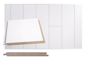 Sisustuspaneeli Maler Tuhti MDF Lumi 15 x 160 x 2400 mm
