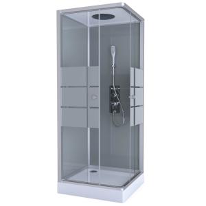Suihkukaappi Harma Luuna Harmaa 90 x 90 x 215 cm