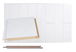 Kattopaneeli Maler SPA E0 MDF STS-5 Valkoinen 12 x 120 x 2400 mm