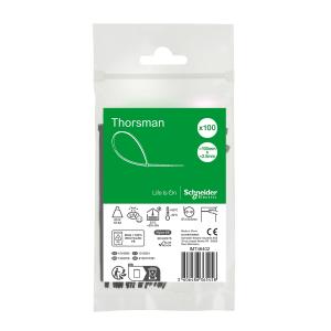 Nippuside Schneider Electric Thorsman 100 x 2,5 mm musta 100 kpl/pkt