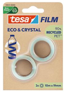Teippi tesafilm® Eco & Crystal 10 m x 19 mm