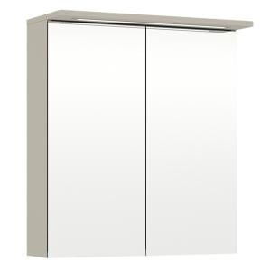 Peilikaappi Temal Highlight 60 cm, 2 ovea Greige Pistorasia vasemmalla