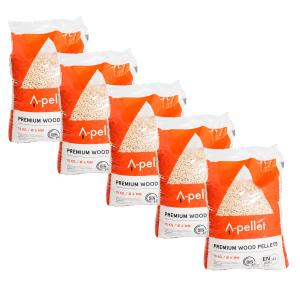 5 x 15 kg Puupelletti A-pellet Premium 6mm